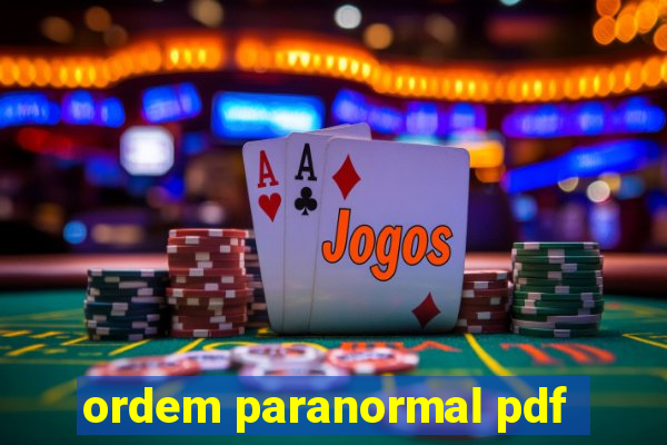 ordem paranormal pdf